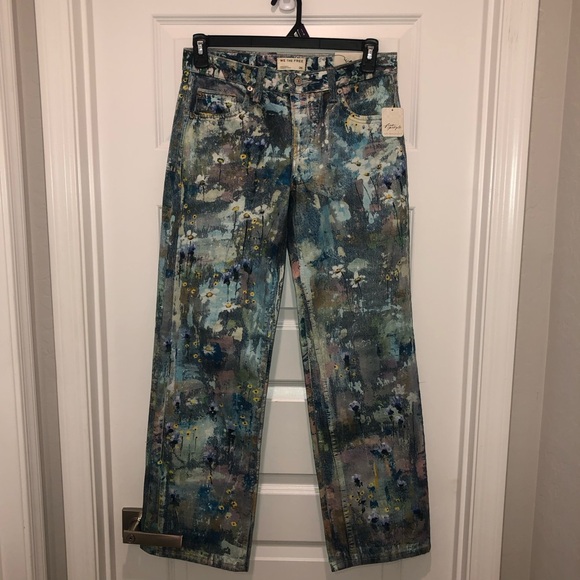 New Free People We The Free Tennessee Low-Rise Illusions Jeans Canvas Sz 26 - Picture 8 of 16